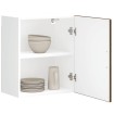 Armario de pared cocina Porto madera ingeniería roble marrón